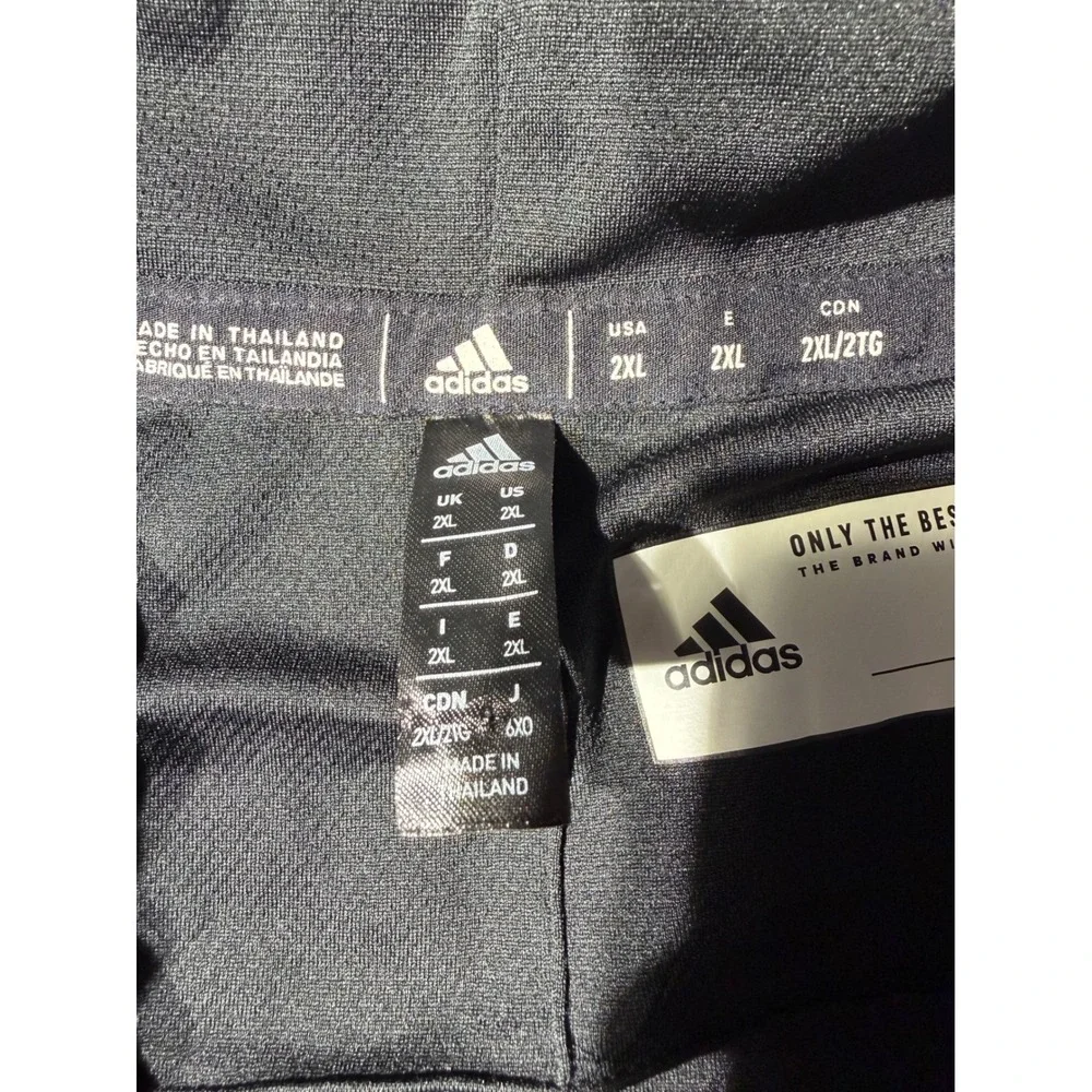 Adidas Mens 2XL Black Quarter Zip Pullover Athletic Training Shirt CZ0749